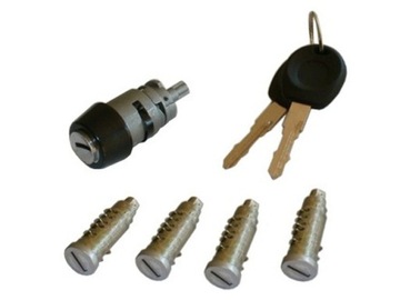 Locks cores door repair kit ignition lock vw transporter t4 4 set cores, фото