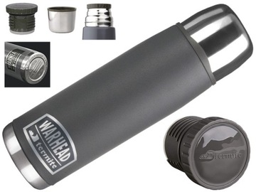 Thermos warhead termite 1 liter gray holds warmth cold powyzjej 24г, фото