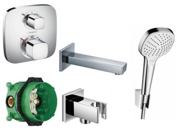 Hansgrohe set for plaster with a thermostat to baths, фото