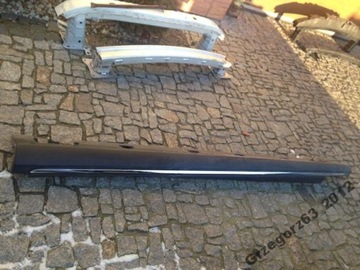 Mercedes ml 166 overlay threshold left chrome original, фото