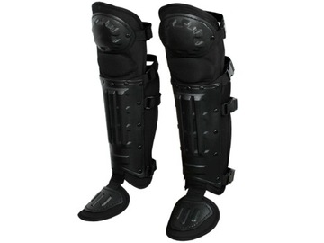 Shin protection 1 knees miles - tec anti - riot versatile black, фото