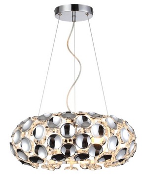 Pendant light ferrara 3xe14 chrome overhang light prestige, фото