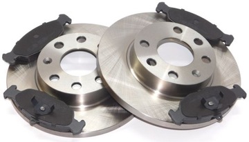 Disks brake+ pads opel astra f corsa b front, фото