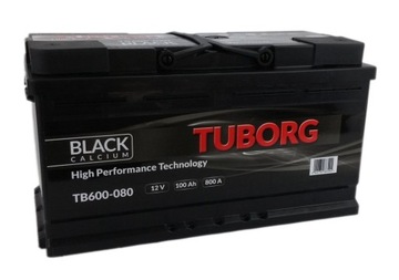 Аккумулятор tuborg black черный 12v 100ah 800a, фото
