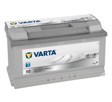 Аккумулятор varta серебро динамический 12v 100ah 830a, фото