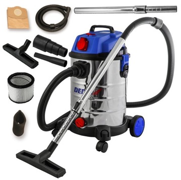Vacuum cleaner industrial dedra ded6601 1400 в, фото