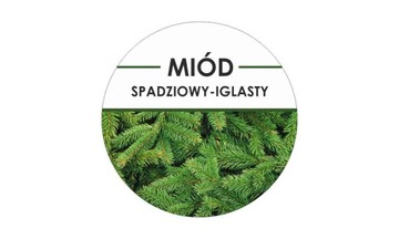Этикетки круглые fi 4 сантиметри spadziowy хвойный 24szt, фото