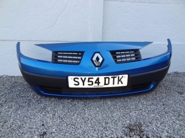 Renault megane 2 bumper front blue, фото