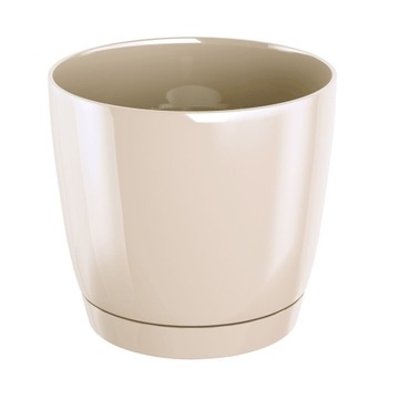 Flowerpot prosperplast coubi 13, 5x13, 5x12, 4 centimeters creamy, фото
