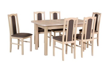 Set stand з chairs walnut oak, фото