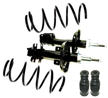 Shock absorbers springs in front of fiat grande punto 1, 6d, фото