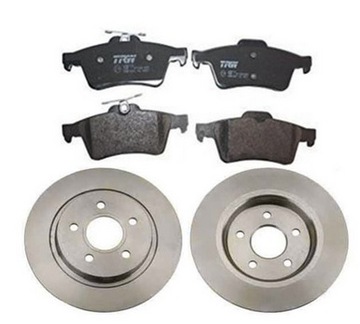 Тормозные диски колодки trw зад ford focus 2 mk2 зад, фото
