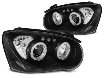 Фонаря перед subaru impreza gd 03-05 black черный черное, фото