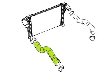 Tube spigot intercooler dodge nitro 2007-2011 2.8 crd, фото