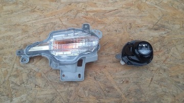 Mazda 3 restyling 17- right fog light led backlight turn signal, фото