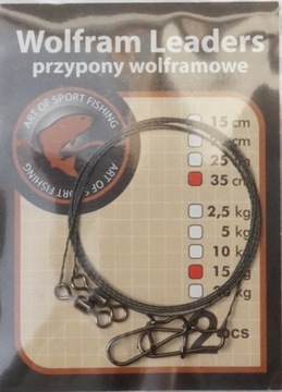 Leader jaxon ak-prw3515 tungsten 15kg 35 centimeters, фото