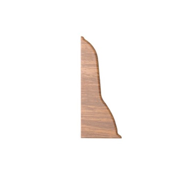 Left end angle pvc 23 x 62 dl. 2cm oak, фото