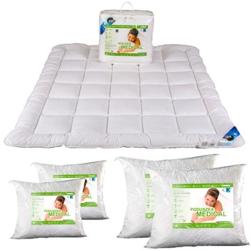 Blanket year-round 220x200+ з 4 pillows medical complete anti-allergic, фото