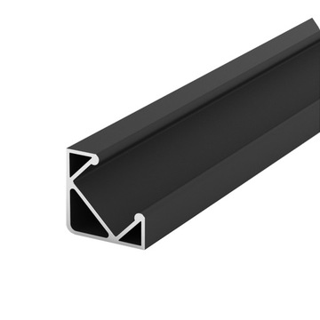 Profile led backlight angular 17 x 17 x 13, 4 mm black, фото
