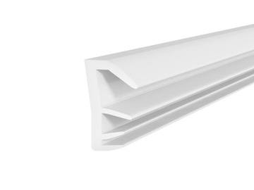Gasket to windows door wooden white 10m, фото