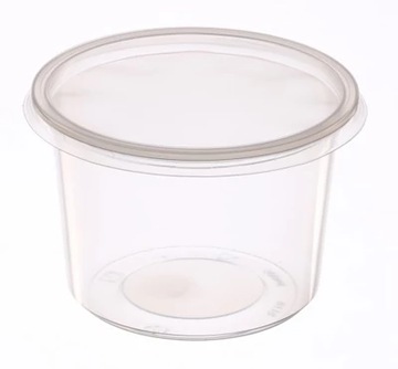 Organizer plastic+ lid 500ml (50) red plastic, фото