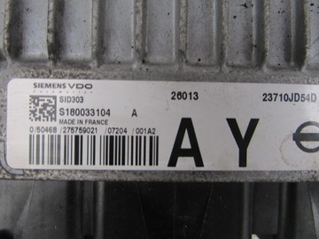 Computer sid303 s180033104 qashqai j10 1.5 dci 2008, фото