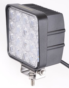 Фара для роботи 16x led підсвідка 48w 12v 24v tir комбайн тягач екскаватор, фото