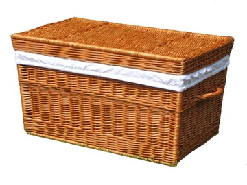 Wklinowy багажник коробка плетеный корзина 70cm обшивка, фото