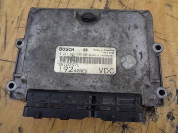 Fiat stilo control unit motor 0281011398 55187571, фото
