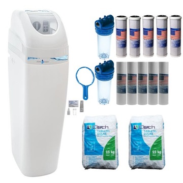 Softener for water helix 30l+ salt 1 filters drops, фото