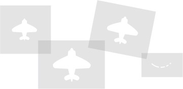 Template painting reusable 3 pcs airplanes 1, фото