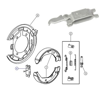 Распределитель колодок ручника chrysler 300c 2005-2010, фото