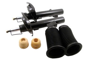 Shock absorbers x2 front+bumpers+protection mazda 3 bk bl mazda 5, фото