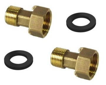 Screw water meter 1/ 2 brass gaskets complete, фото