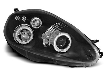 Headlights front fiat grande punto 05- led backlight black diodes, фото