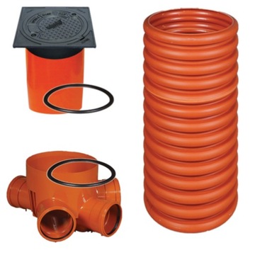 Hatch sewer national team telescopic 315/ 200 sturdy cast iron lid, фото