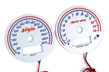 Kawasaki zx-9r ninja disks instrument panel indiglo design 2, фото