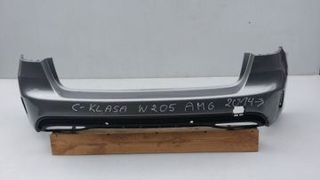 Rear bumper back mercedes c w205 amg station wagon, фото