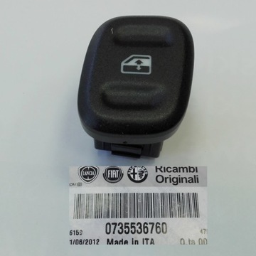 Переключатель, стеклоподъемник fiat оригинал 735536760, фото