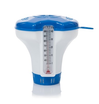 Thermometer pool with chemical dispenser, фото