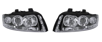 Headlight front headlight audi a4 b6 00 - 04 complete left+ right, фото