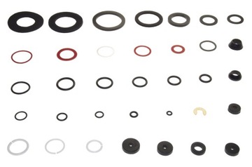 Gasket sealing ring gasket rubber fiber 125 pieces, фото