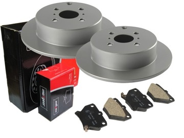 Тормозные диски+ колодки maxgear зад toyota corolla e12 jp, фото