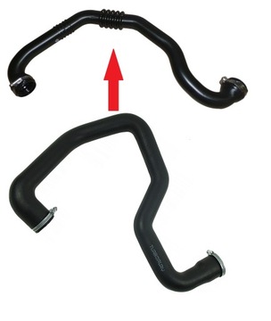 Tube spigot intercooler opel renault 1.9 8200273825, фото