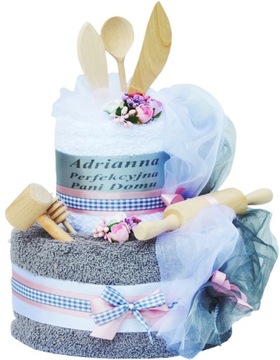 For a gift birthday name day cake з towels embroidery, фото