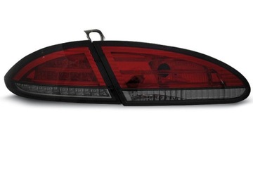 Headlights seat leon 2005-09 led backlight red smoke super hit!, фото