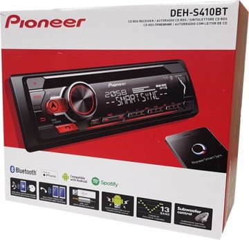 Pioneer deh-s420bt автомагнитола iphone bt cd android mp3, фото