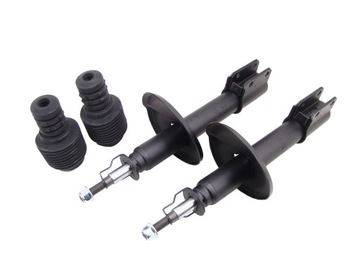 Shock absorbers x2 front+bumpers+protection dacia express mcv gas, фото