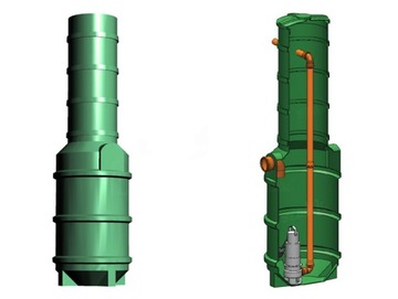 Pumping station sewage or waters - well szakk 250l/ 440l front right 600-2200 t, фото