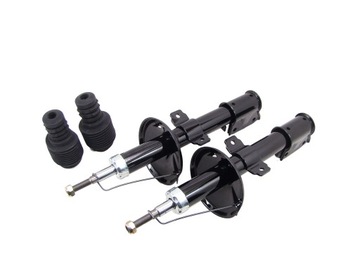 Shock absorbers x2 front+bumpers+protection dacia duster 2010-, фото